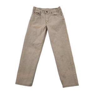 Vintage 1996 Levis 555 Jeans Mens 32x30 Beige Orange Tab Straight Denim USA
